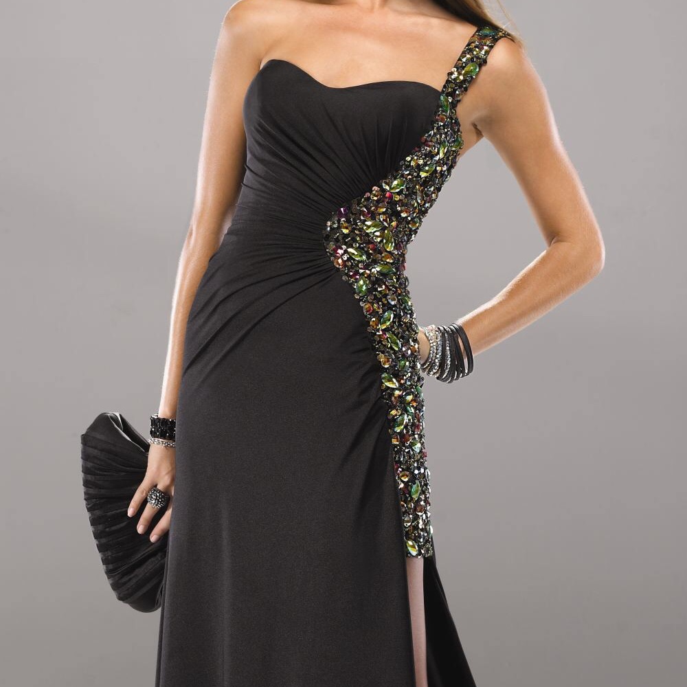 Asymmetrical Embellished Gown Maggie Sottero Sz 4